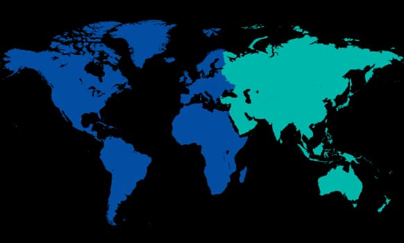 World map showing Manipal Hospitals global presence